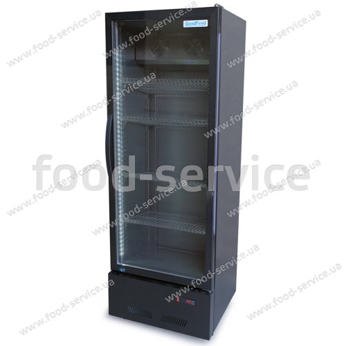 Шкаф холодильный для напитков GoodFood BC360NBB2LED черный-черный